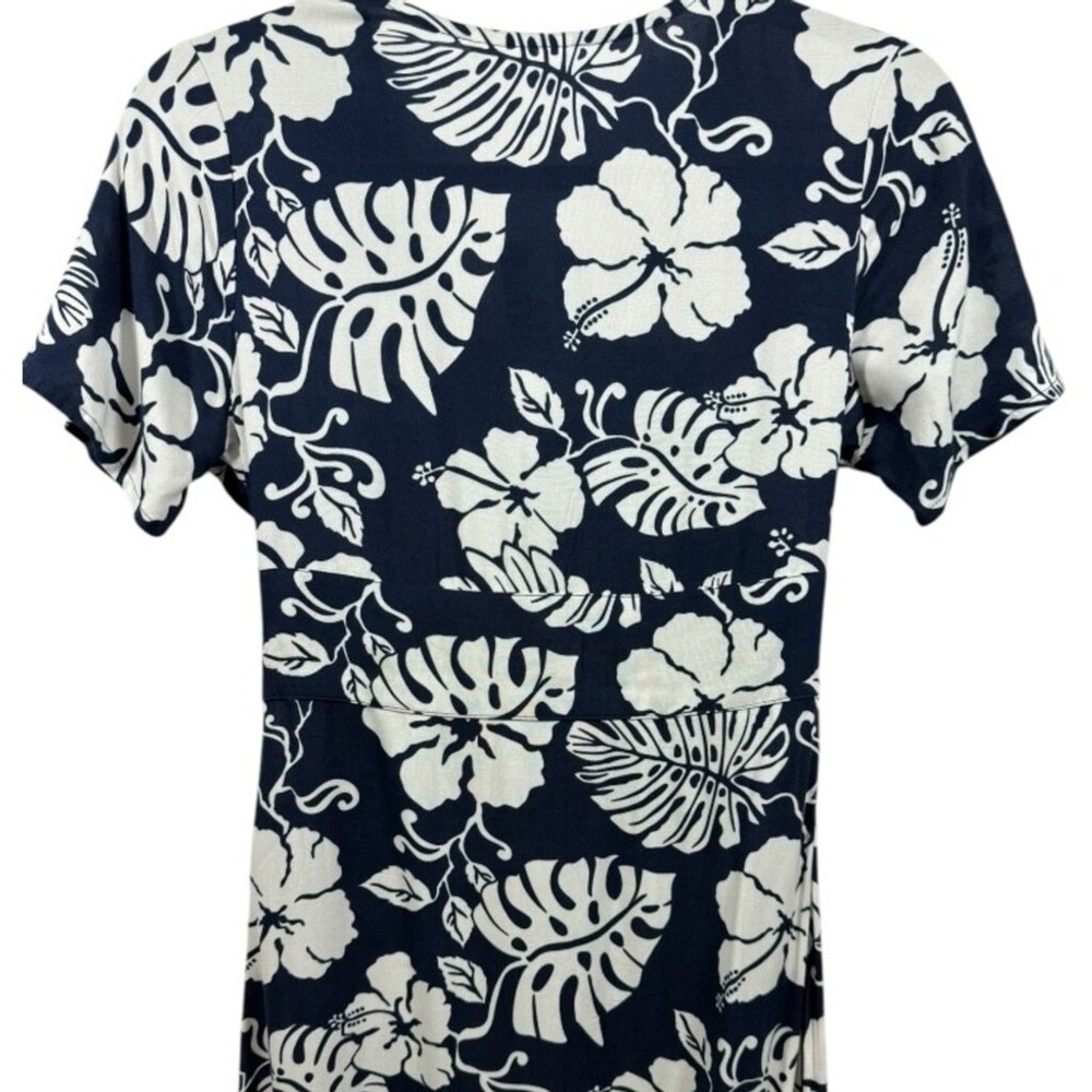 NWT Roxy Tropical Floral Ocean Echo Maxi Button Down Shirt Dress Navy Size XL‎ - Picture 12 of 15